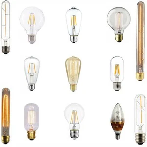 Vintage Filament Birne dimmbar 40 W Glühlampe E27 E14, LED 2W 3W 4W, warm kühl - Bild 1 von 65