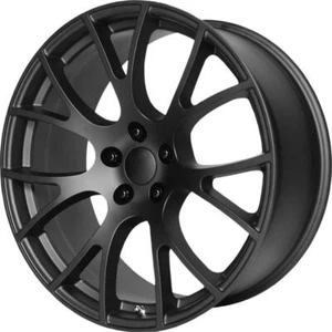 (1) 20x9 +20 Performance Replicas PR161 5x115 Matte Black Wheel - Picture 1 of 1