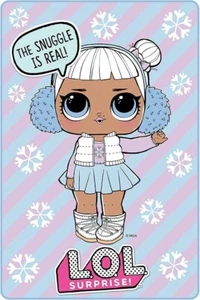 NEW LOL SURPRISE "Snow Angel" Fleece Blanket  Licensed  100cm x 150cm - Picture 1 of 10