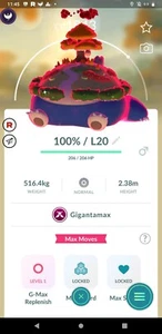 Pokémon Go - Shiny Snorlax Gigantamax - Mini PTC With 20k Dust. - Picture 1 of 1