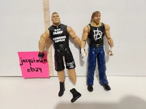 Brock Lesnar and Dean Ambrose WWE Mattel Tough Talkers not working, broken - Picture 1 of 4
