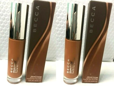 2X Becca Ultimate Coverage 24-hour Foundation *Clove 6W1* 1.0 Oz EACH New In Box - Image 1 of 3