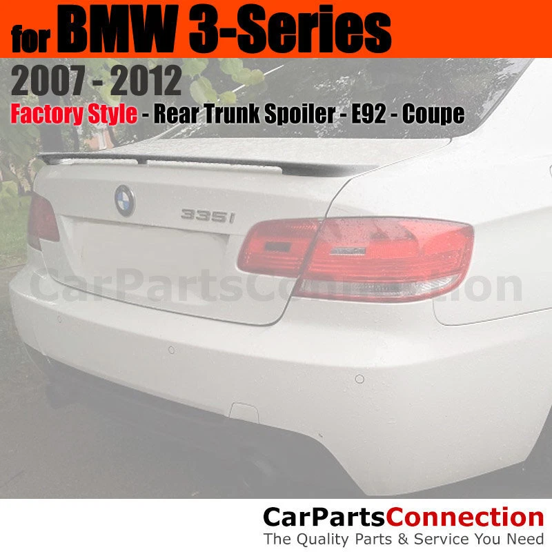 Primer ABS Rear Trunk Spoiler Wing For 2007-2012 BMW 3-Series 2 Door Coupe - Image 1 of 1