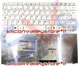Tastiera Spagnolo Bianca ZH9 per Acer Aspire D255 D257 D260 D270 Adesivi Omaggio - Imagen 1 de 1