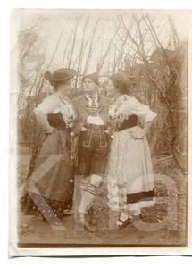 altes Foto süddeutsche Tracht um 1920 , 8x11cm - Picture 1 of 1