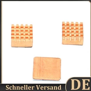 3 Stück Kupfer Metall Kühlkörper Wärmeableitung Kühler für Raspberry Pi 3B+ 3B 2 - Bild 1 von 10
