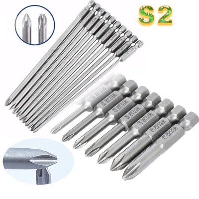 Bits For Screwdriver Set Electric S2 Ph2 L50-l150 Drill Magnetic Bit Torque S1/4 - Image 1 of 4