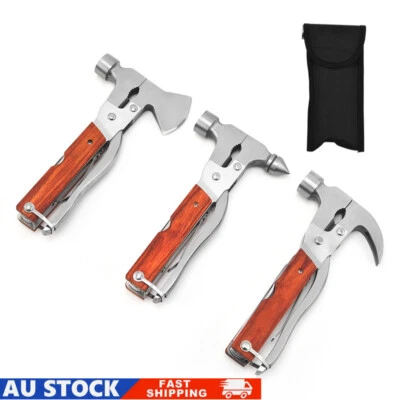 Multifunctional Axe Hammer Lifesaving Tapered Ram's Horn Hammer Outdoor Tools AU - image 1 of 4