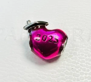 Pandora Graduation 2025 Heart Charm 793788C01 +FREE Gift Box +Tag - Picture 1 of 5