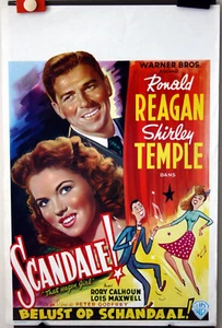 SCANDALE, THAT HAGEN GIRL, SHIRLEY TEMPLE, RONALD REAGAN,BELGIAN COPY POSTER - Bild 1 von 1