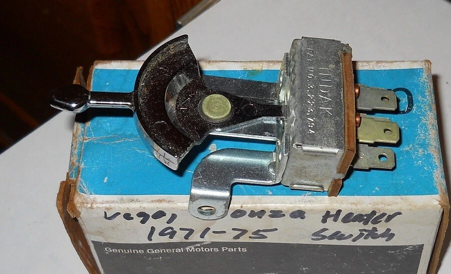 Interruptor de calefacción de aire acondicionado Chevrolet Vega 1971-75 NOS Foto 1 de 1