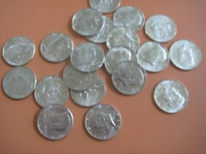 roll BU 1964 silver kennedy half dollars (20) free shipping - Imagen 1 de 4