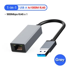 USB3.0 auf RJ45 Adapter USB Netzwerkadapter 10/100/1000Mbps Gigabit Ethernet LAN - Bild 1 von 1