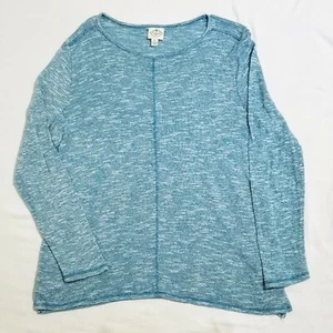 Maglione maglia manica lunga leggero St John's Bay XL blu teal - Foto 1 di 6
