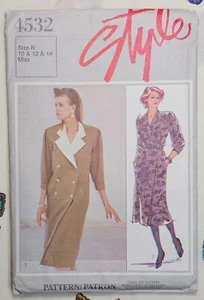 Style 4532 Women's Jacket - Size 10, 12 & 14 - UNCUT Paper Sewing Pattern - Picture 1 of 4