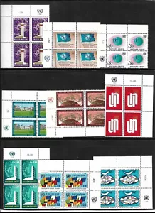 Estampillas de las Naciones Unidas (Ginebra): 1969-77 (#1//72); Estampillada sin montar o nunca montada con inscripción Negro/4; 63 diferentes - Imagen 1 de 7