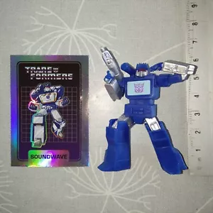TRANSFORMERS - hasbro JUST PLAY 2022 mini figure - SOUNDWAVE + CHROMIUM CARD - Imagen 1 de 2