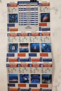 New York Giants Complete Set of 2018 Season Tickets All 10 Games! UNCUT & MINT - Picture 1 of 6