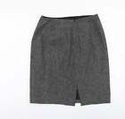 Nygard Womens Grey Wool Straight & Pencil Skirt Size 8 Zip
