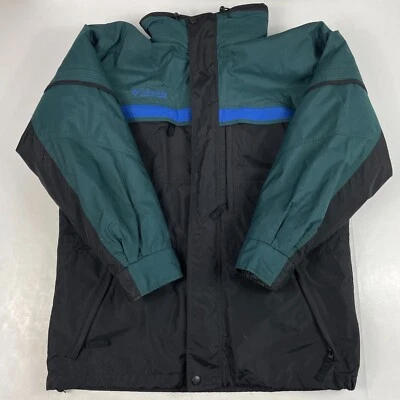 VINTAGE Columbia Jacket Men Medium Black 3 in 1 Gizzmo Full Zip Retro Ski Hiking - Image 1 of 4