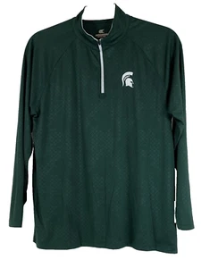 Maglione maglione Michigan State Spartans Colosseo 1/4 zip verde uomo XL - Foto 1 di 9