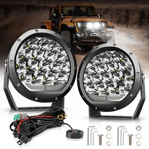 AUXBEAM 2pcs 7inch LED Work Light Offroad Spot Pods For Toyota Tacoma 2016-2023 - Picture 1 of 12