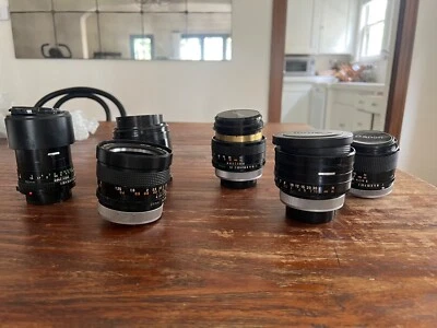 Canon FD SSC Aspherical / nFD Lens Set - *No Optics / For Parts - Image 1 of 4