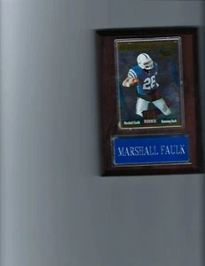 MARSHALL FAULK PLAQUE INDIANAPOLIS COLTS FOOTBALL NFL   C - Picture 1 of 1