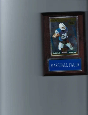 MARSHALL FAULK PLAQUE INDIANAPOLIS COLTS FOOTBALL NFL   C Cover