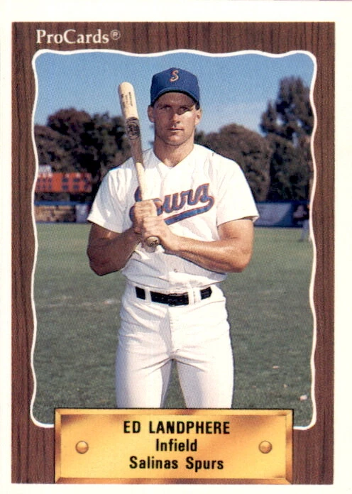 1990 Salinas Spurs ProCards 2728 Ed Landphere Los Altos Hills California CA Card - Image 1 of 1