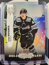 2023-24 Upper Deck Series 1 Luke Hughes RC Commemorative Class CC-7 DEVILS