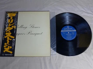 The Rolling Stones BEGGARS BANQUET - 1976 London GXD-1012 Japan Import Vinyl OBI - Imagen 1 de 7