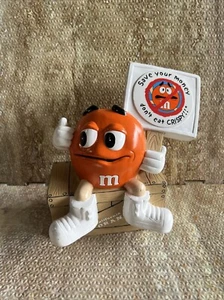 M&M Candy California Orange Crate Coin Bank 9" Tall Protesting Sign Collectible - Picture 1 of 3