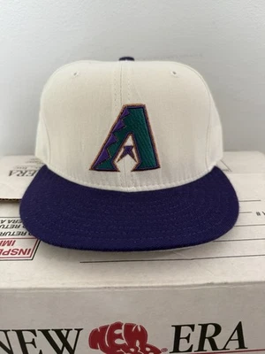 VINTAGE 1998 New Era Arizona Diamondbacks MLB 5950 Hat Wool 7 1/8 Authentic - Image 1 of 4