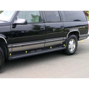 Polished Rocker Panel Trim 4pc (fits: 2021-2023 Chevy Suburban) - Picture 1 of 4