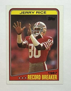 1988 Topps 1987 Record Breaker Jerry Rice #6 - Bild 1 von 13