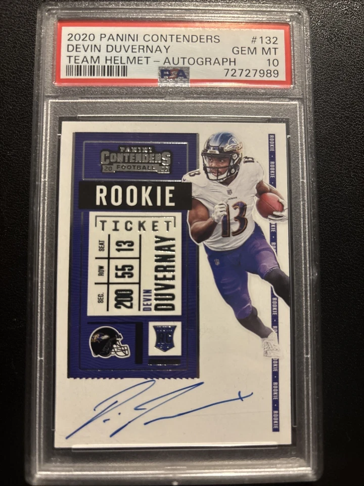 2020 Panini Contenders Psa Devin Duvernay Auto - Image 1 of 2