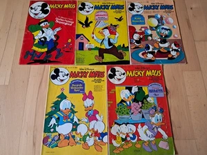 Walt Disneys Micky Maus - Konvolut 5 Comichefte von 1972-82 mit Beilage - Picture 1 of 4