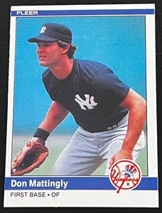 303)  1984 FLEER #131 DON MATTINGLY ROOKIE NICE COLOR SURFACE EDGES RC NEAR MINT - Picture 1 of 2