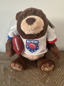 New NWT Gund Gridiron Fanatic Bear  13" Talking Football Bear - Read Description - Picture 1 of 15