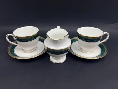 Lot 2 tasses à thé avec sous tasses et pot à lait Lenox Classic Edition USA - Photo 1/4