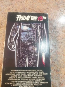 Friday The 13th VHS Tape 1980 Horror Paramount Home Video - Picture 1 of 3