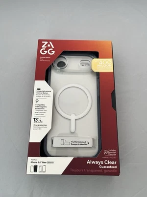 Funda a Presión ZAGG Crystal Palace con Soporte - para iPhone 6.6” (2025) MagSafe - Nueva Foto 1 de 2