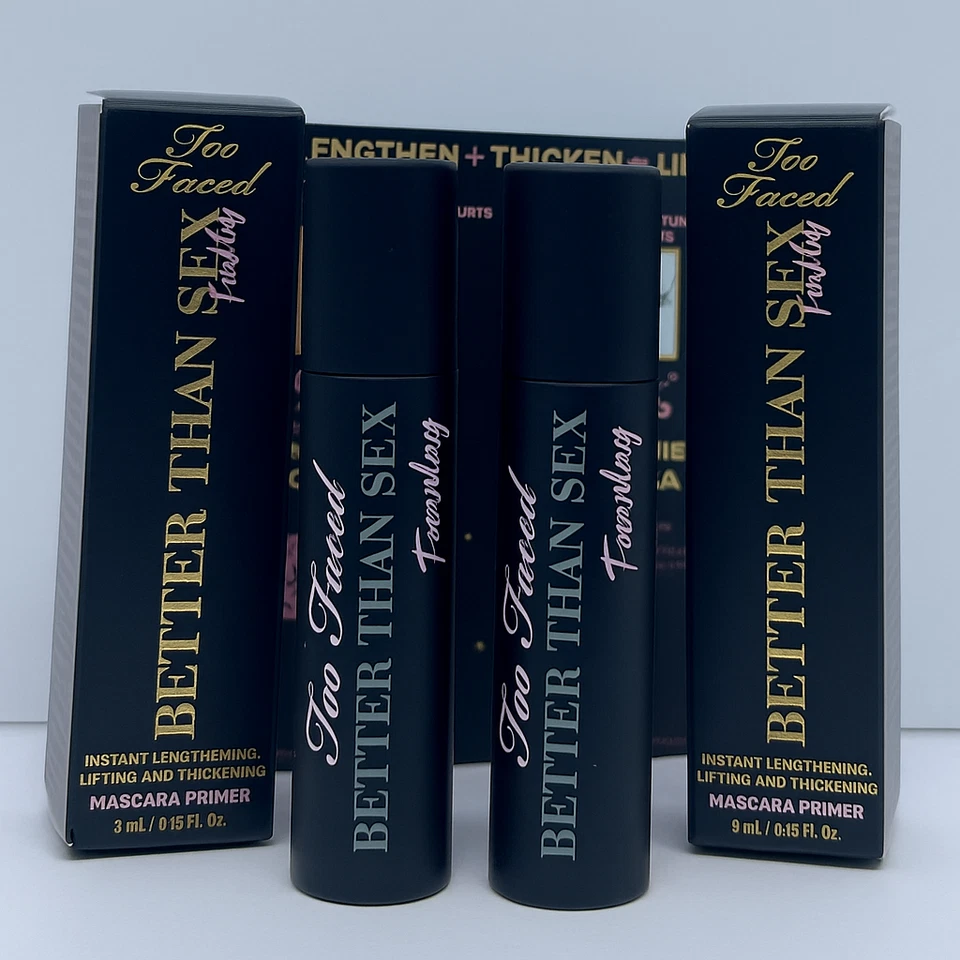 2x Primer de rímel Too Faced Better Than Sex Preplay 24 horas 0,13 OZ Foto 1 de 1