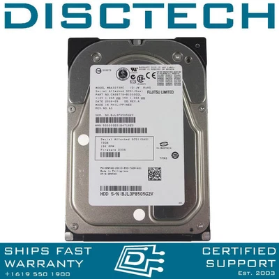 Fujitsu 73GB 15K MBA3073RC SAS Hard Disk Drives - Image 1 of 3