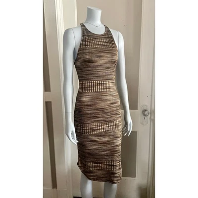 Urban Outfitters: Vestido sin mangas ceñido al cuerpo marrón/negro ECOTE talla S Foto 1 de 4