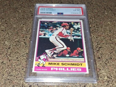 1976 TOPPS BB #480 MIKE SCHMIDT PSA 6 - Изображение 1 из 4
