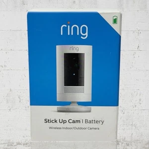 RING New & Sealed: STICK UP CAM BATTERY, Wireless Indoor/Outdoor Camera #5552 - Picture 1 of 14