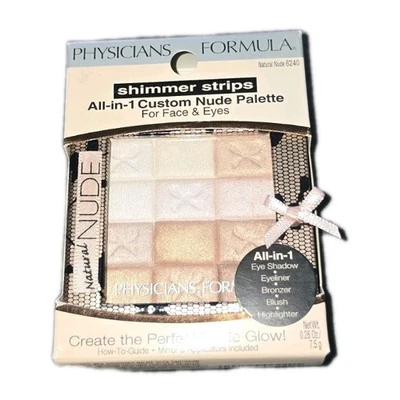 Physicians Formula Shimmer Strips All In 1 Custom Nude Palette #6240! New - Image 1 of 4