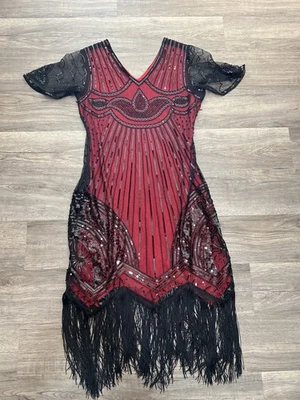 YESSA 1920S Flapper Dress & Accessories Women Great Gatsby Roaring 20s Costume - Image 1 of 4